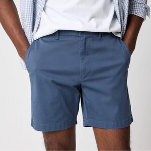 NWT! J Crew Factory - Men’s 7" Flex Chino Short - Legacy Blue - Size 35